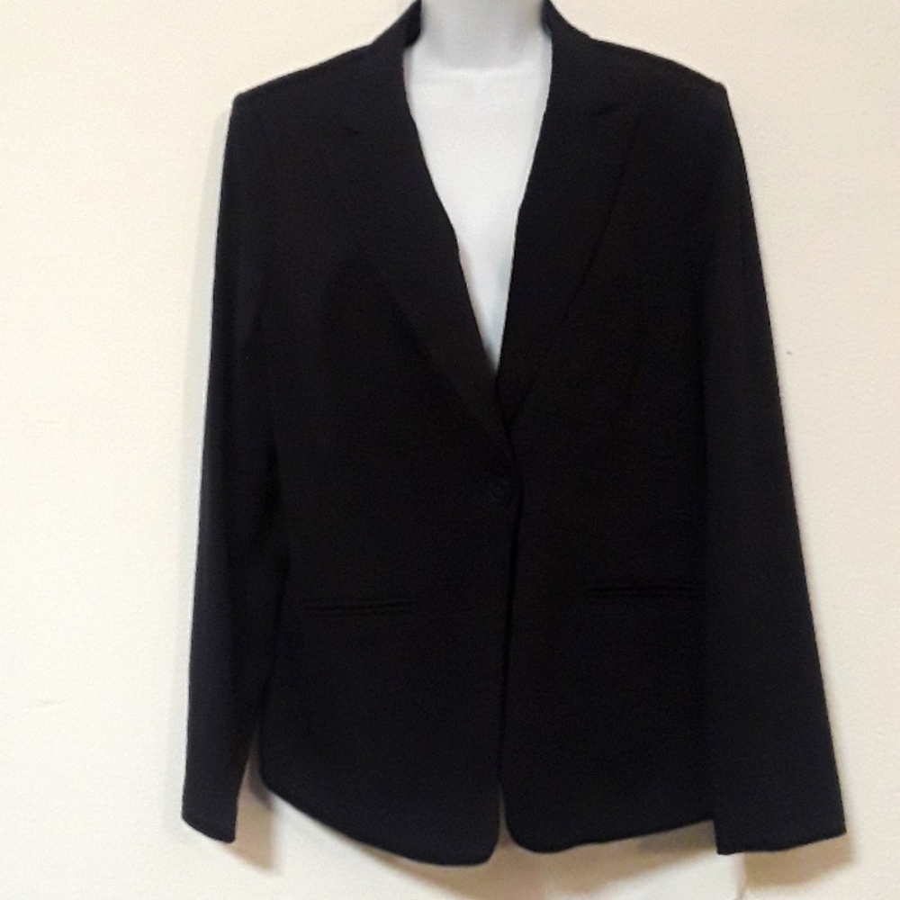 NEW VTG. LIZ CLAIBORNE  COLLECTION 12L BLK BLAZER